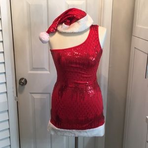 Leg avenue size small Santa dress and hat